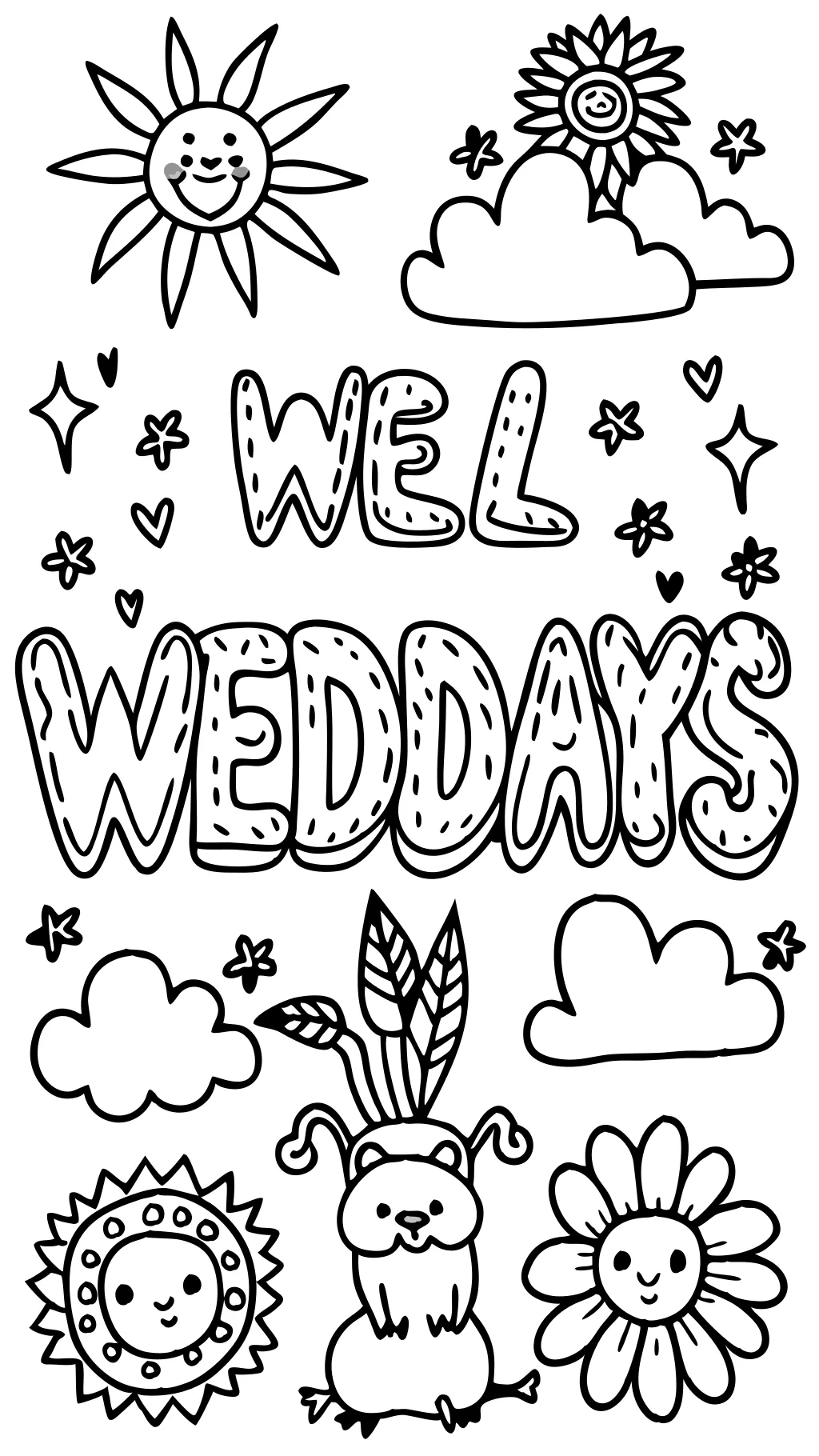 wednesday coloring pages printable